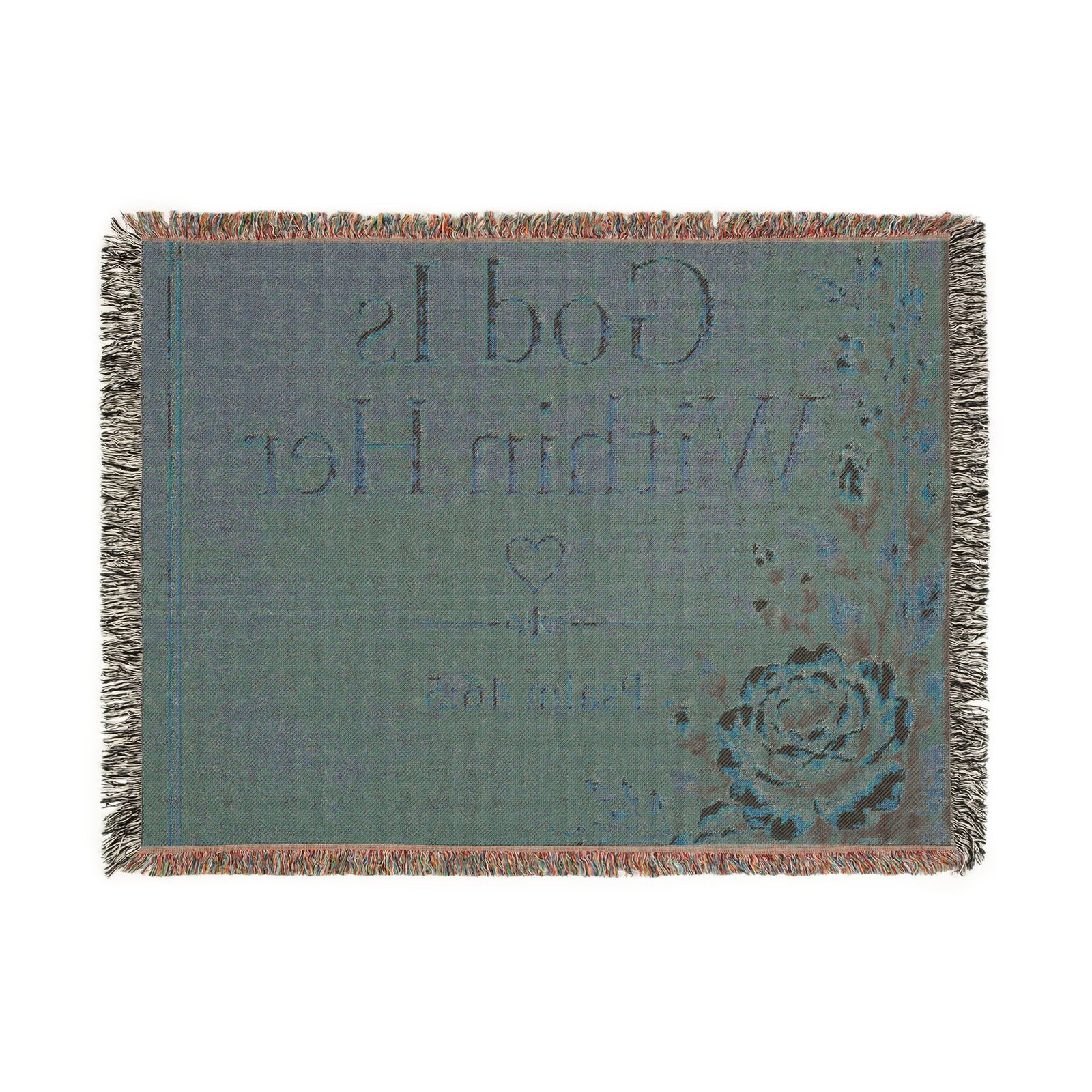 God Is Within Her Woven Blanket - Image 11