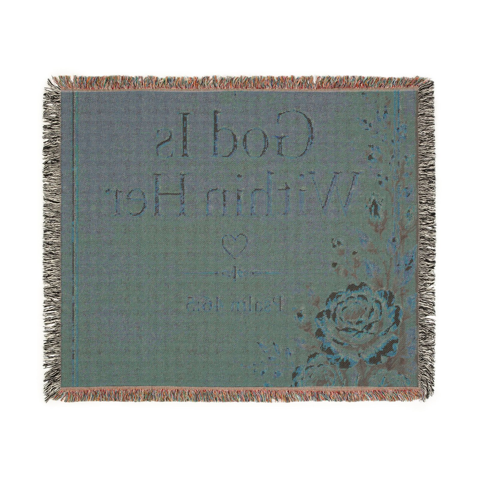 God Is Within Her Woven Blanket - Image 6