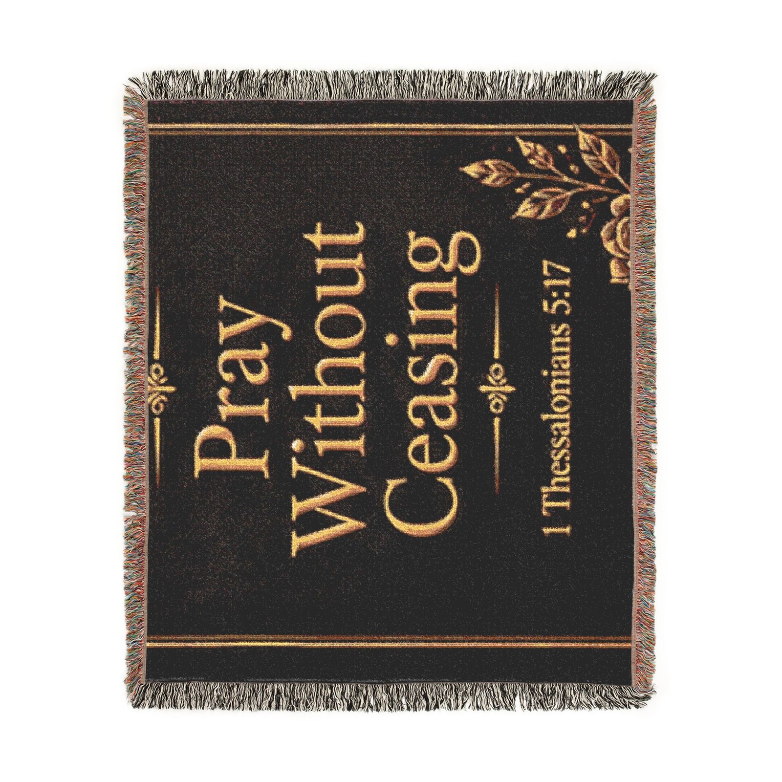 Pray Without Ceasing Woven Blanket - Image 7