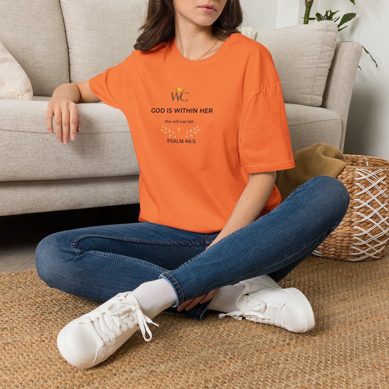 God Is Within Her Christian T-Shirt - Image 18