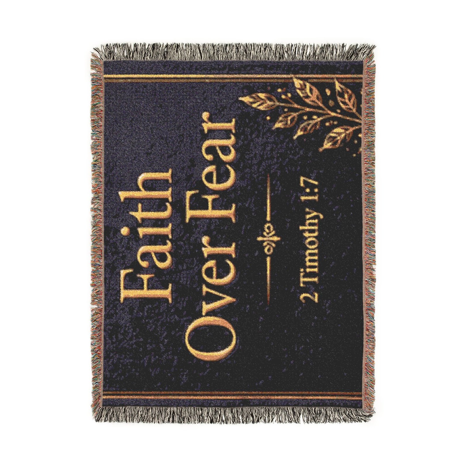 Faith Over Fear Woven Blanket - Image 10