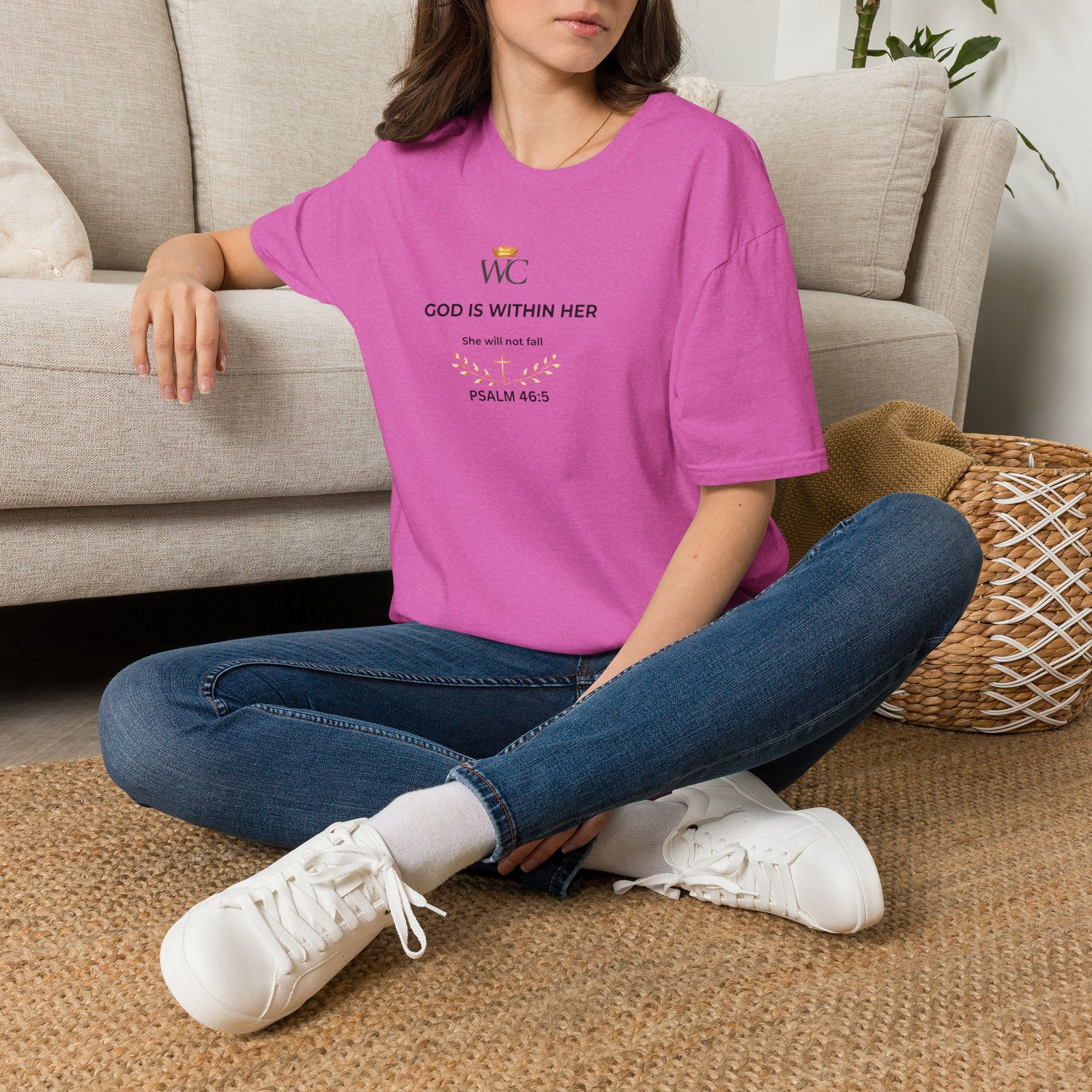 God Is Within Her Christian T-Shirt - Image 50