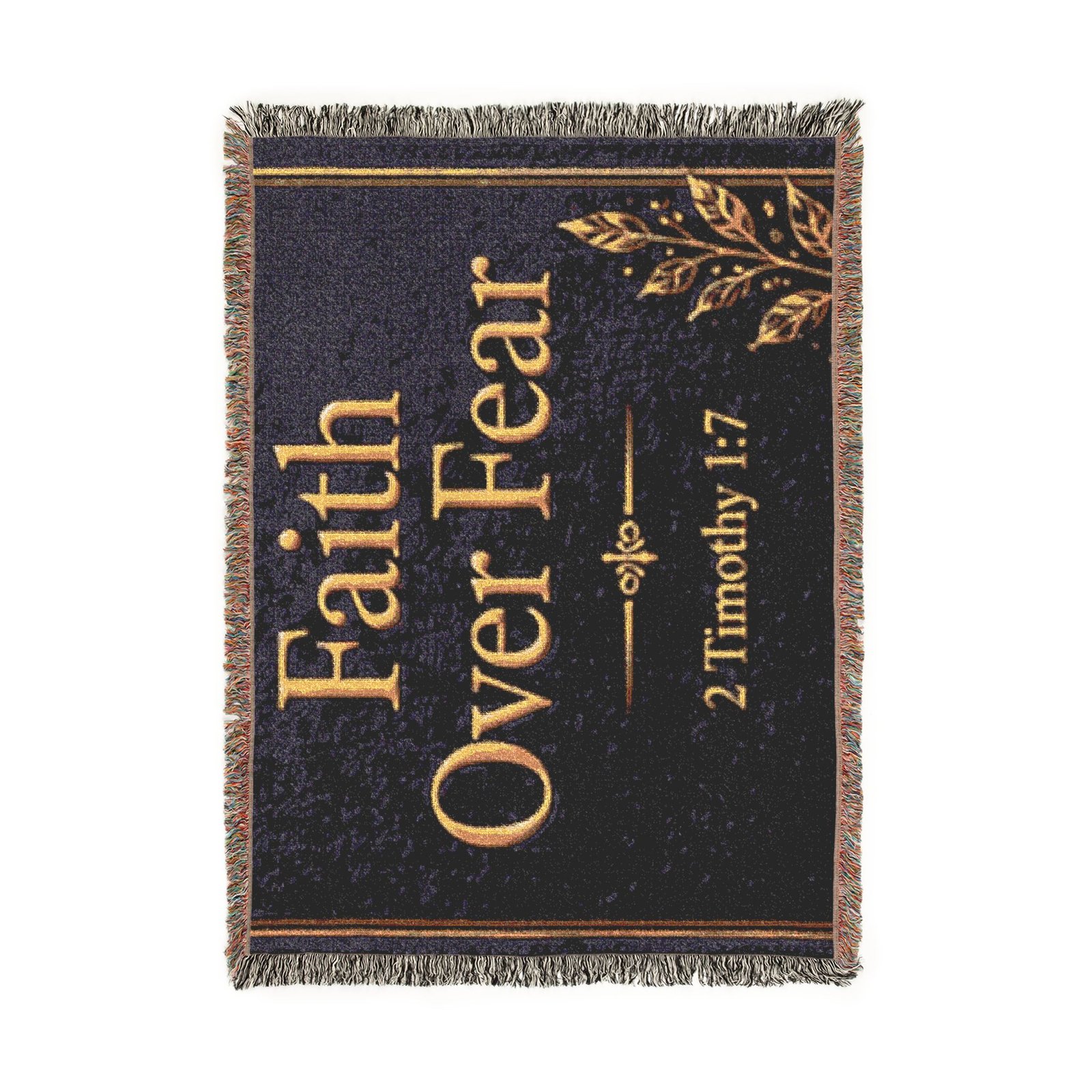 Faith Over Fear Woven Blanket - Image 4