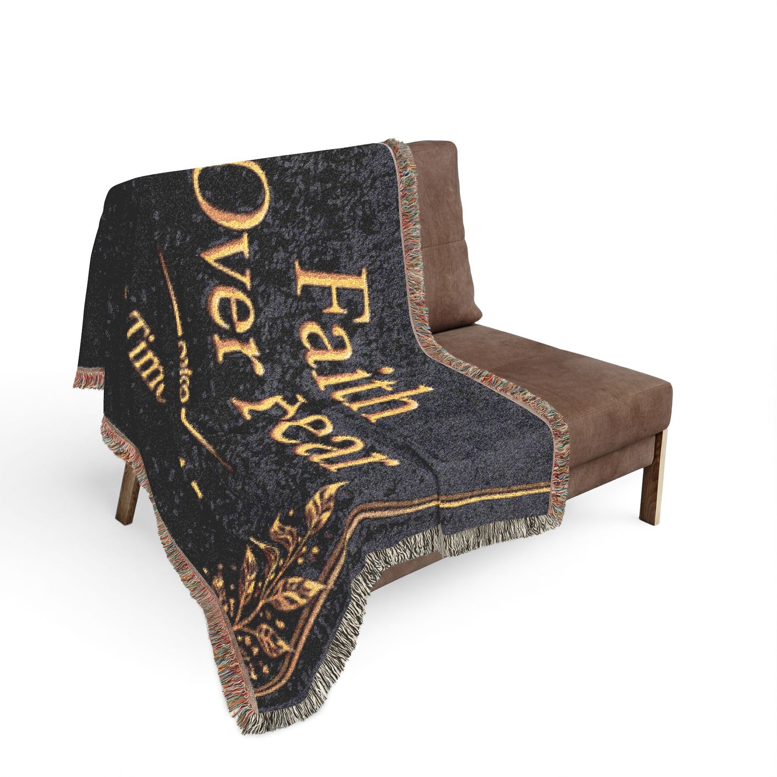Faith Over Fear Woven Blanket - Image 8