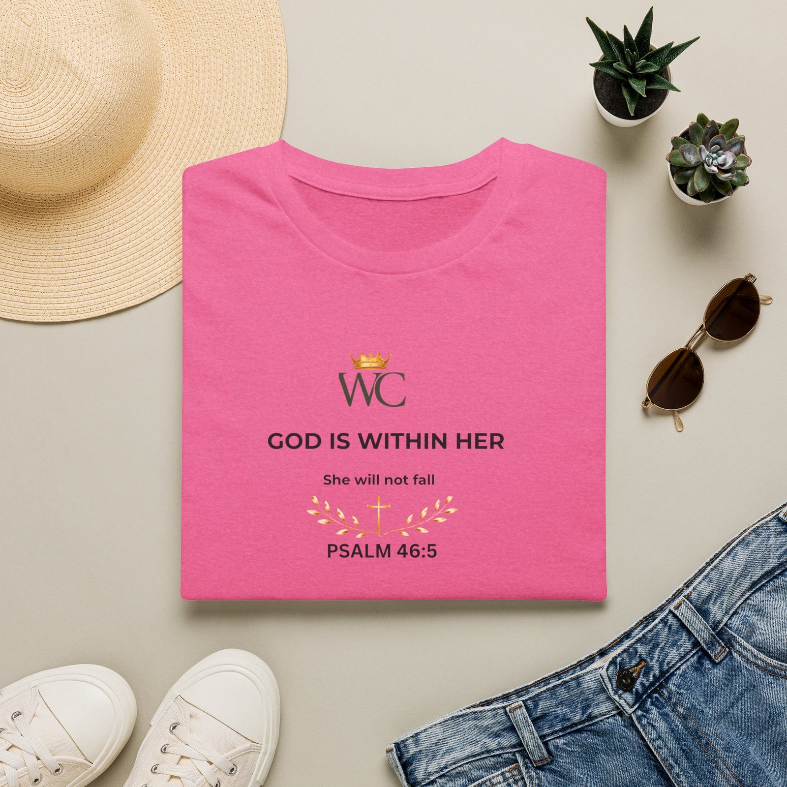 God Is Within Her Christian T-Shirt - Image 45