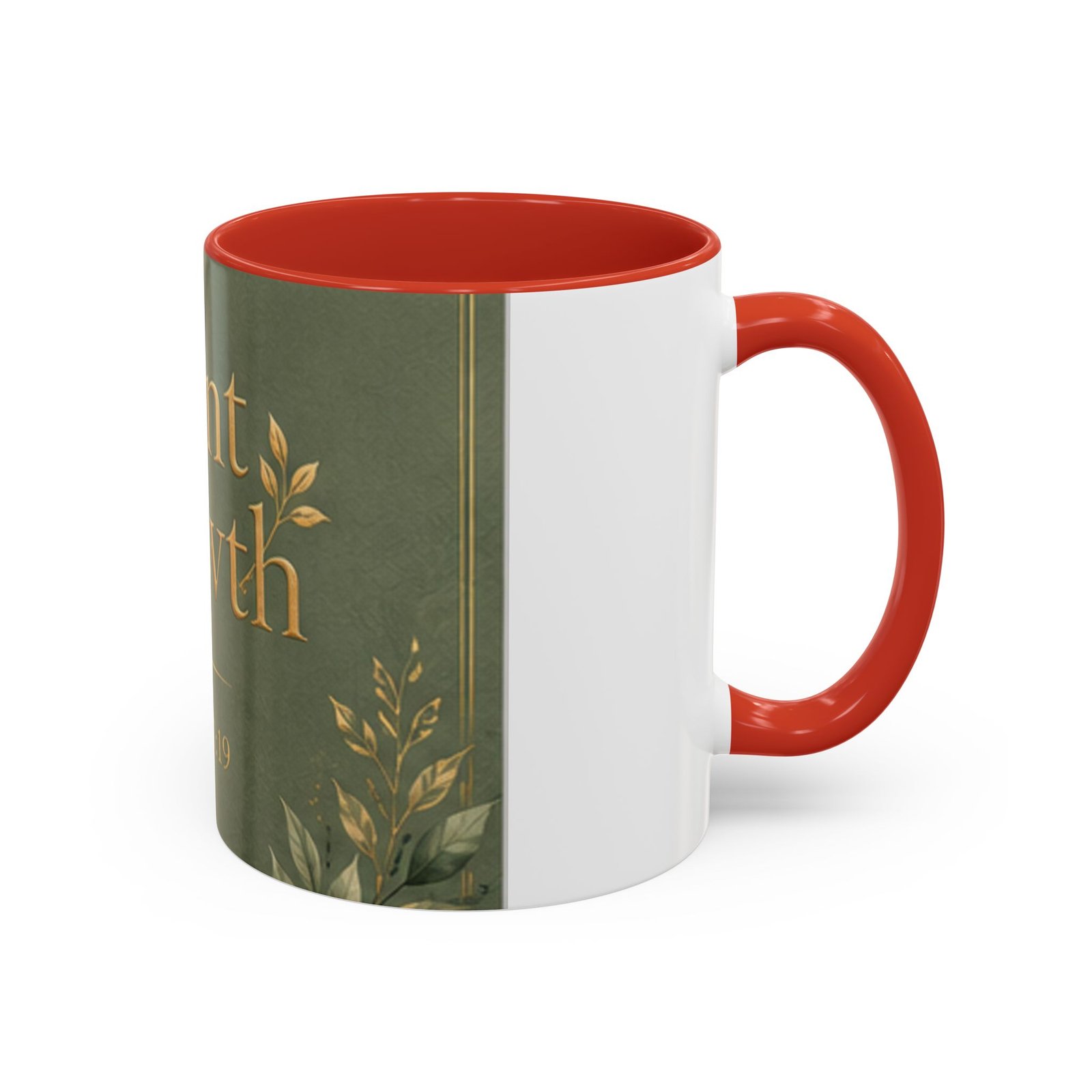 Silent Growth Scripture Accent Coffee Mug (11, 15oz) - Image 2