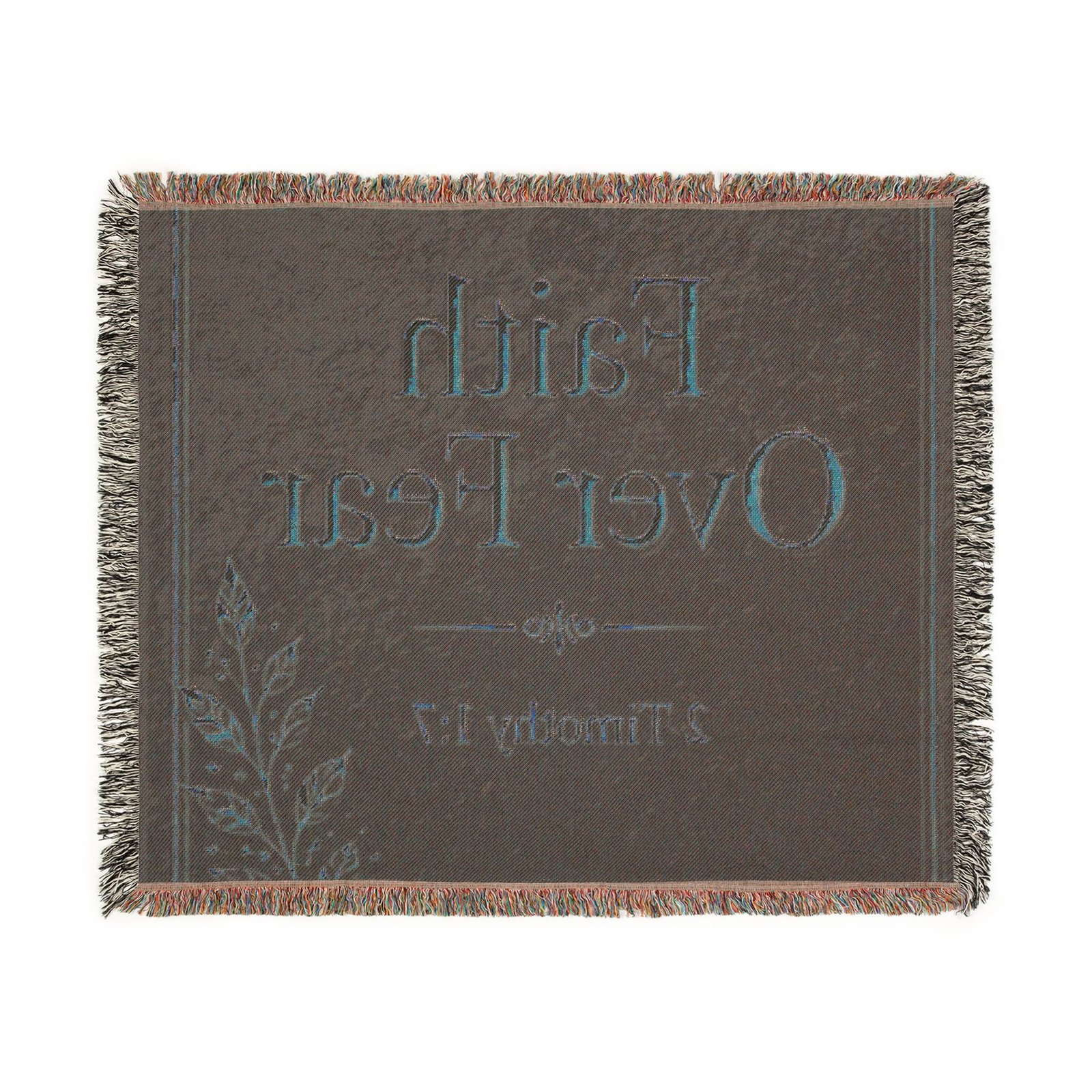 Faith Over Fear Woven Blanket - Image 6