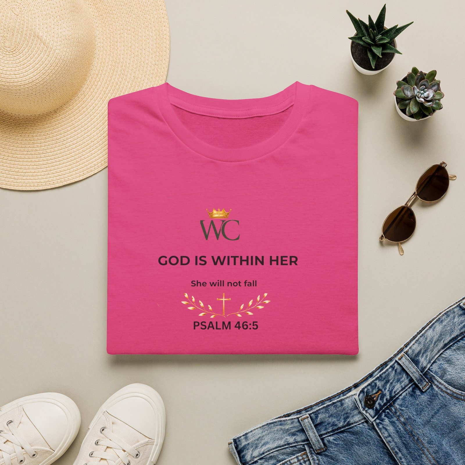 God Is Within Her Christian T-Shirt - Image 57