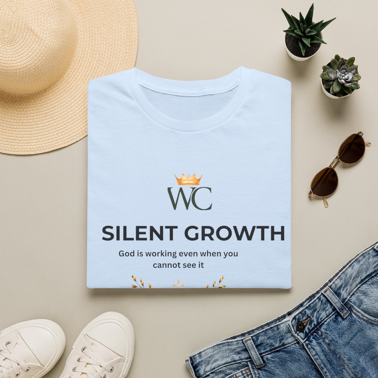 Silent Growth Christian T-Shirt - Image 35