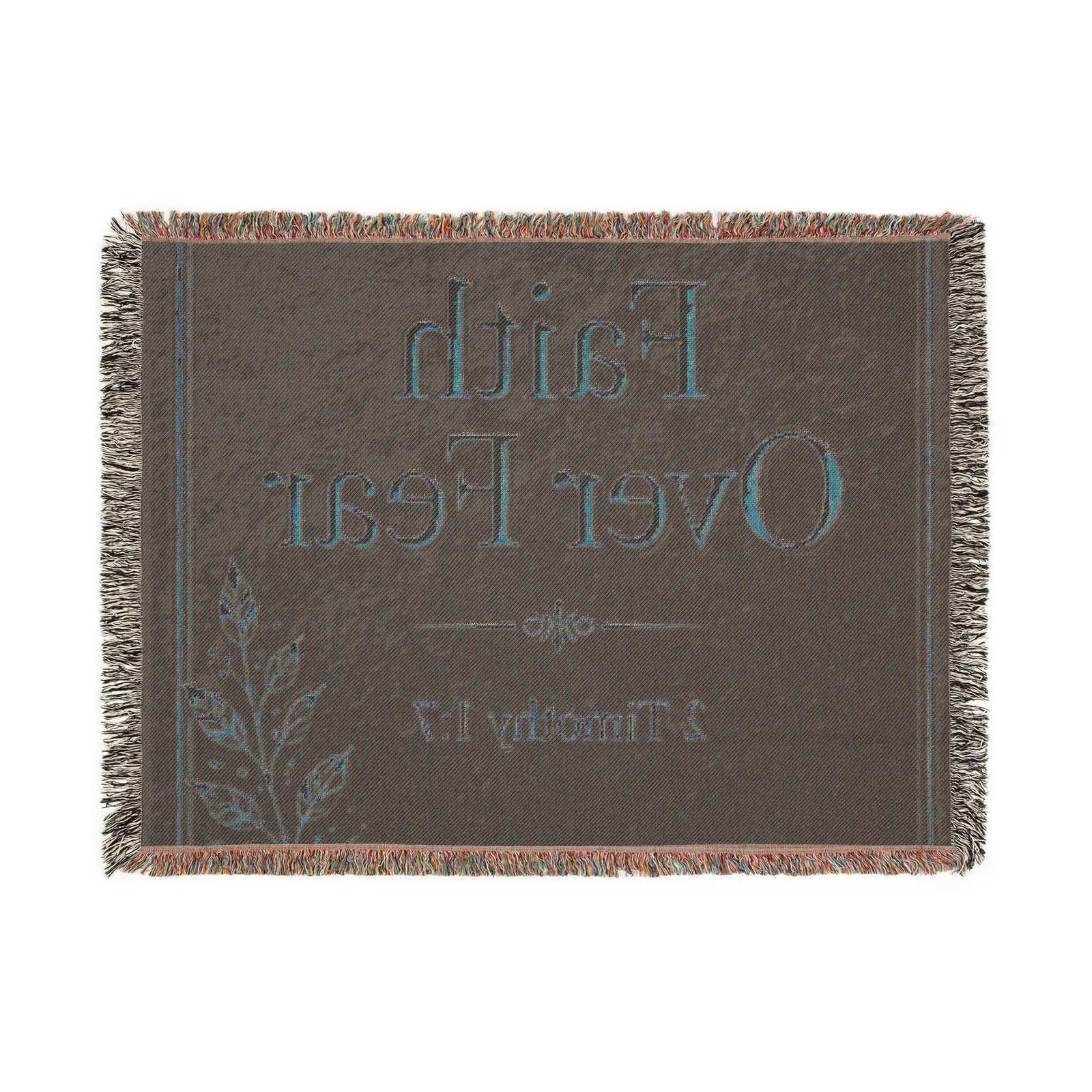 Faith Over Fear Woven Blanket - Image 11