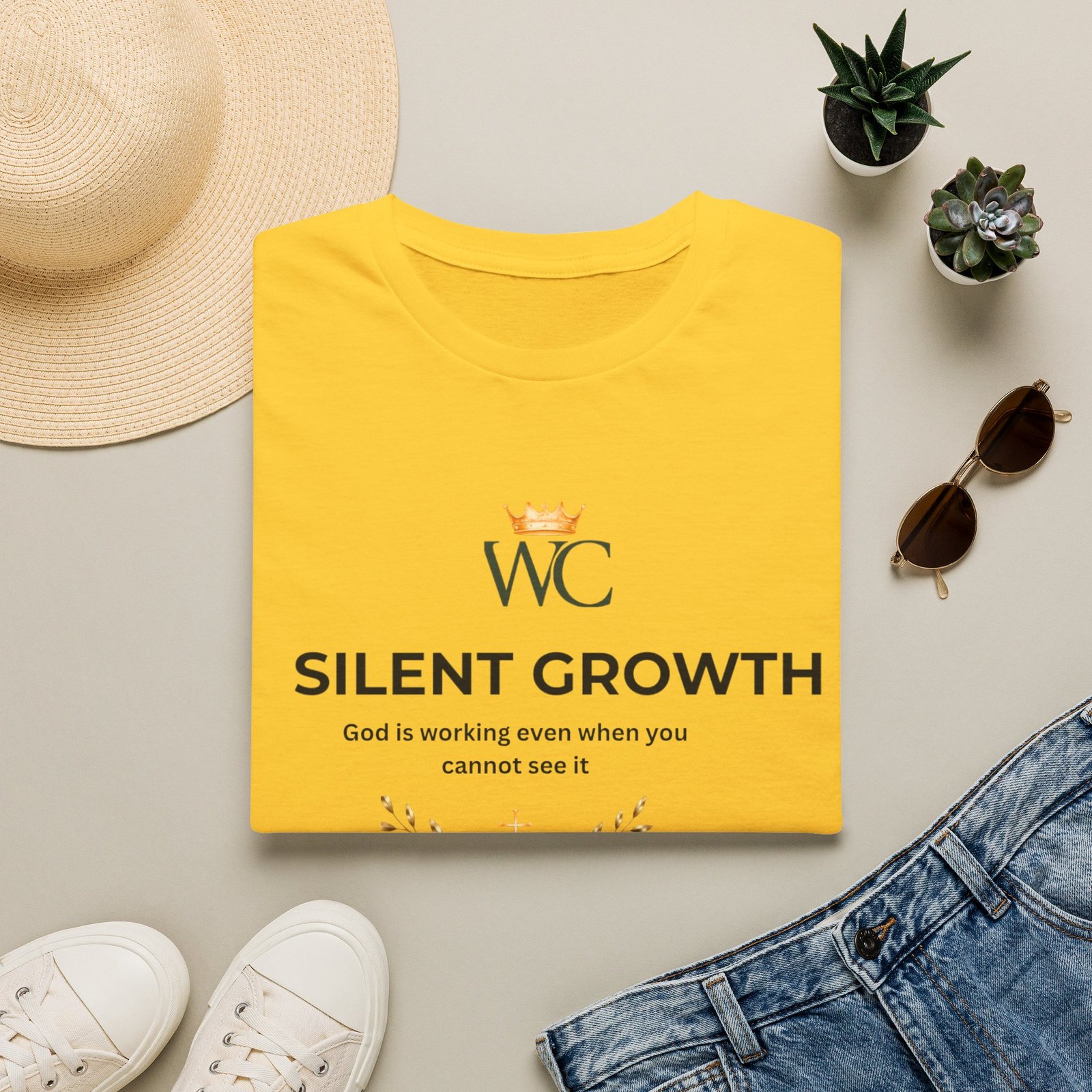 Silent Growth Christian T-Shirt - Image 23