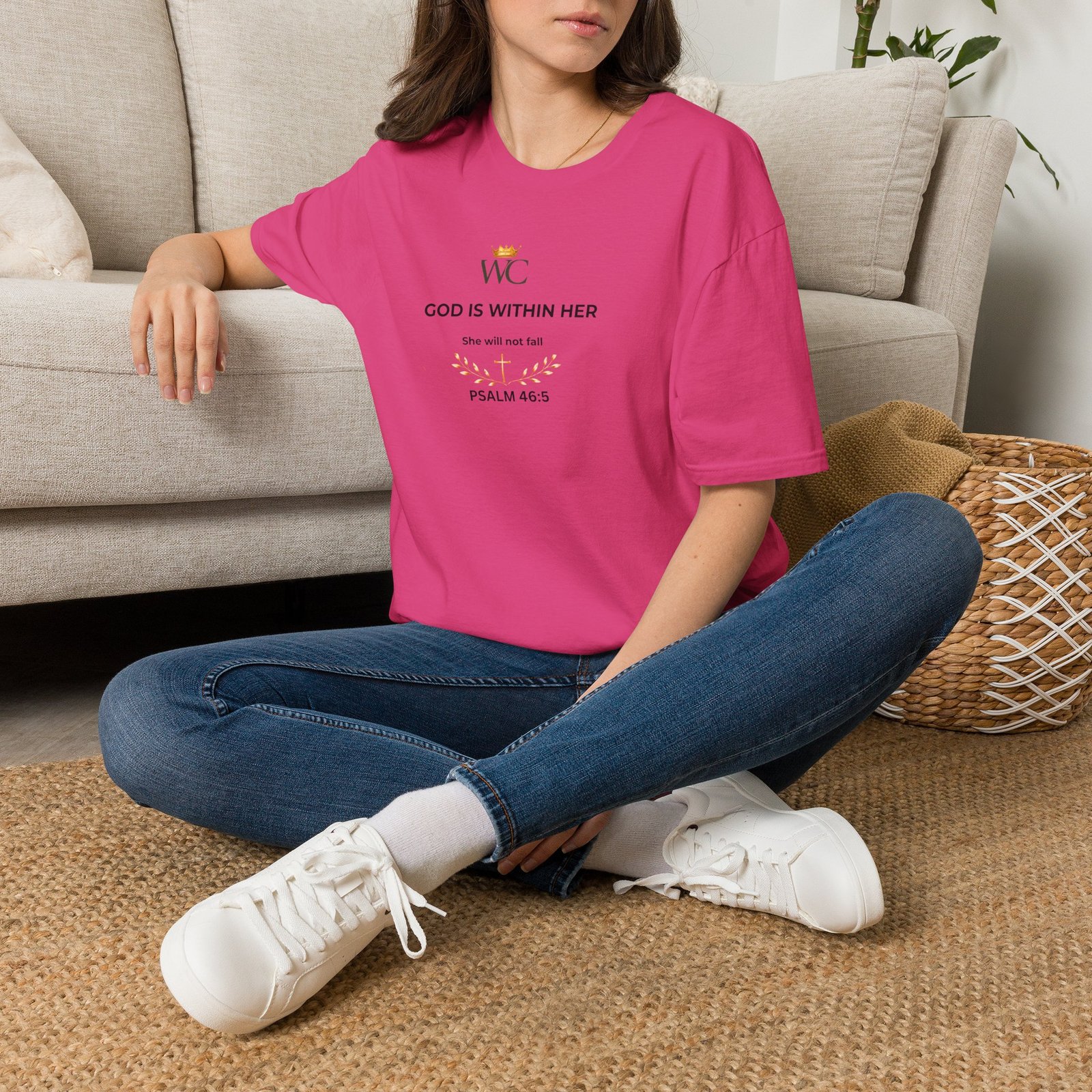 God Is Within Her Christian T-Shirt - Image 58