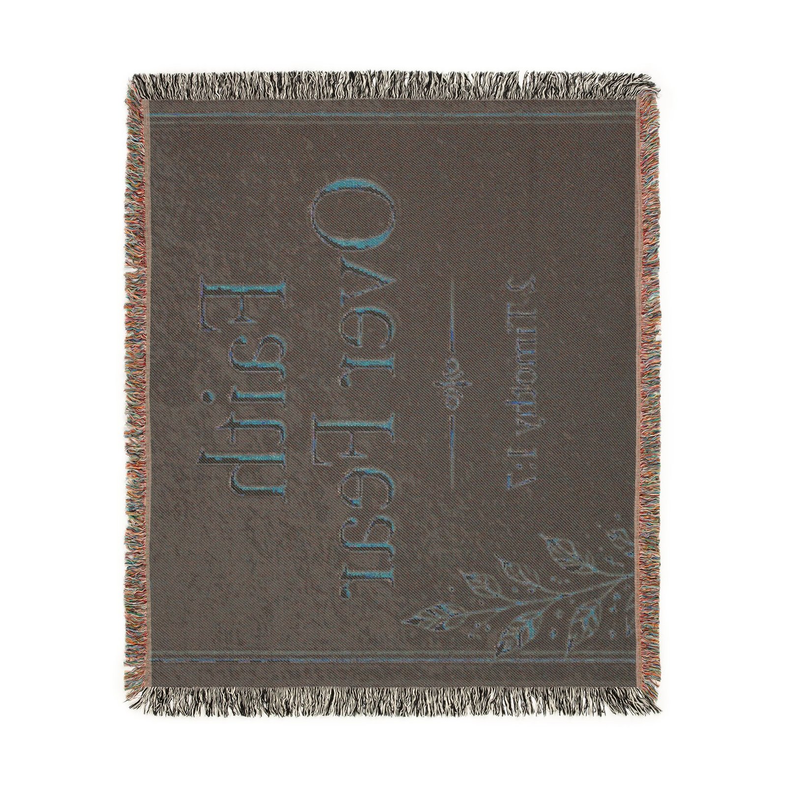 Faith Over Fear Woven Blanket - Image 7