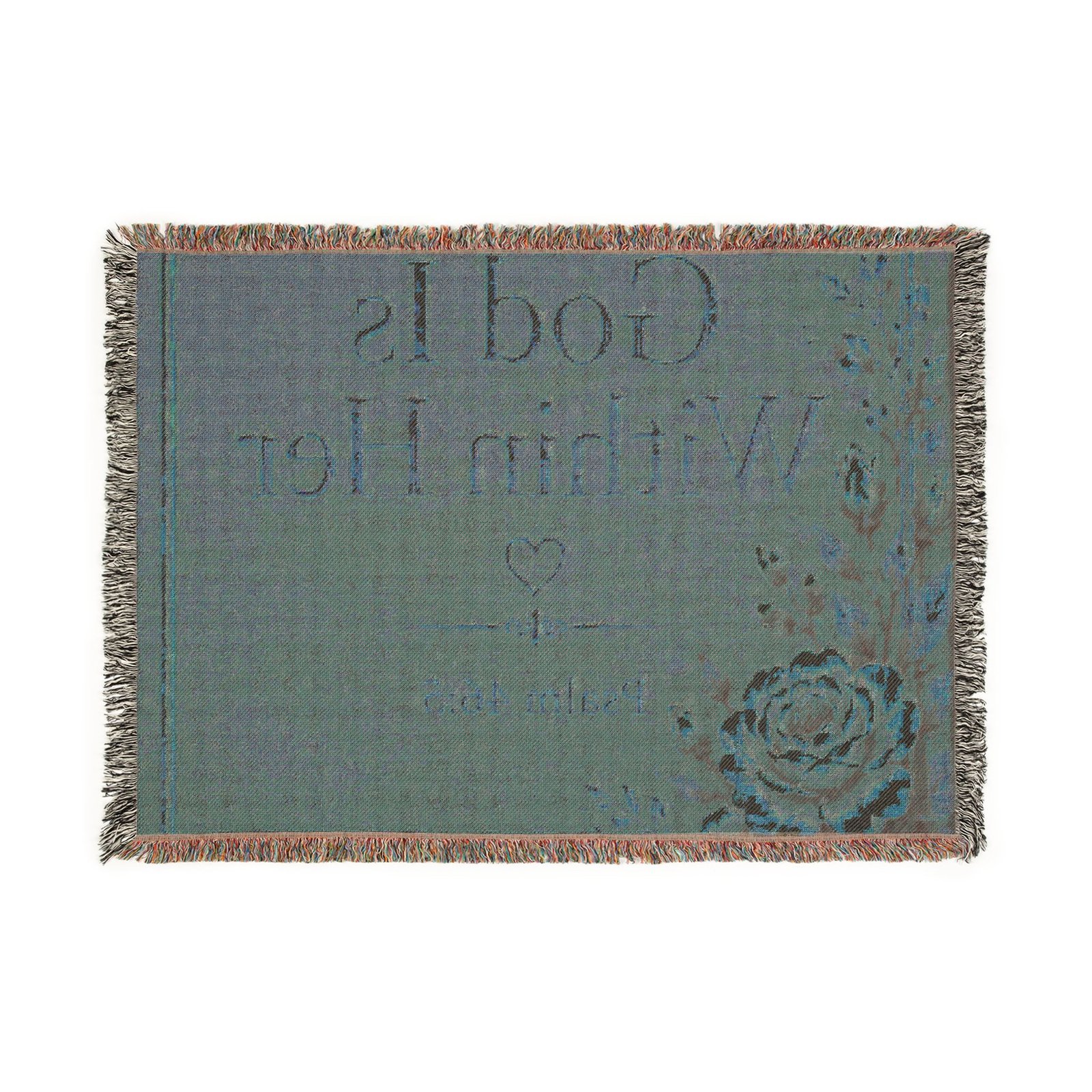 God Is Within Her Woven Blanket - Image 2