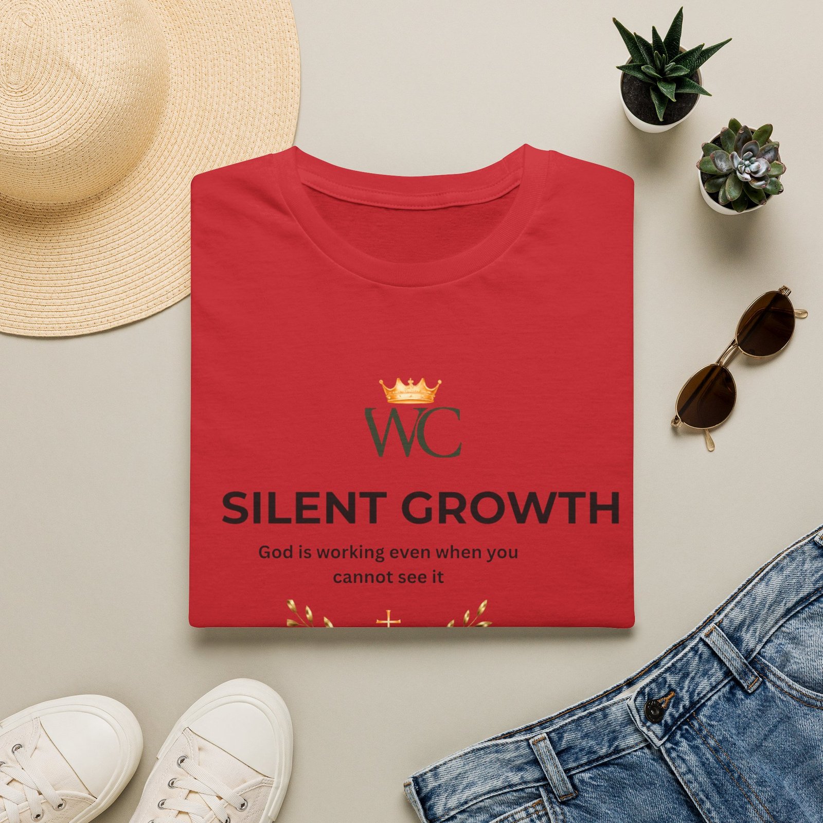 Silent Growth Christian T-Shirt - Image 47