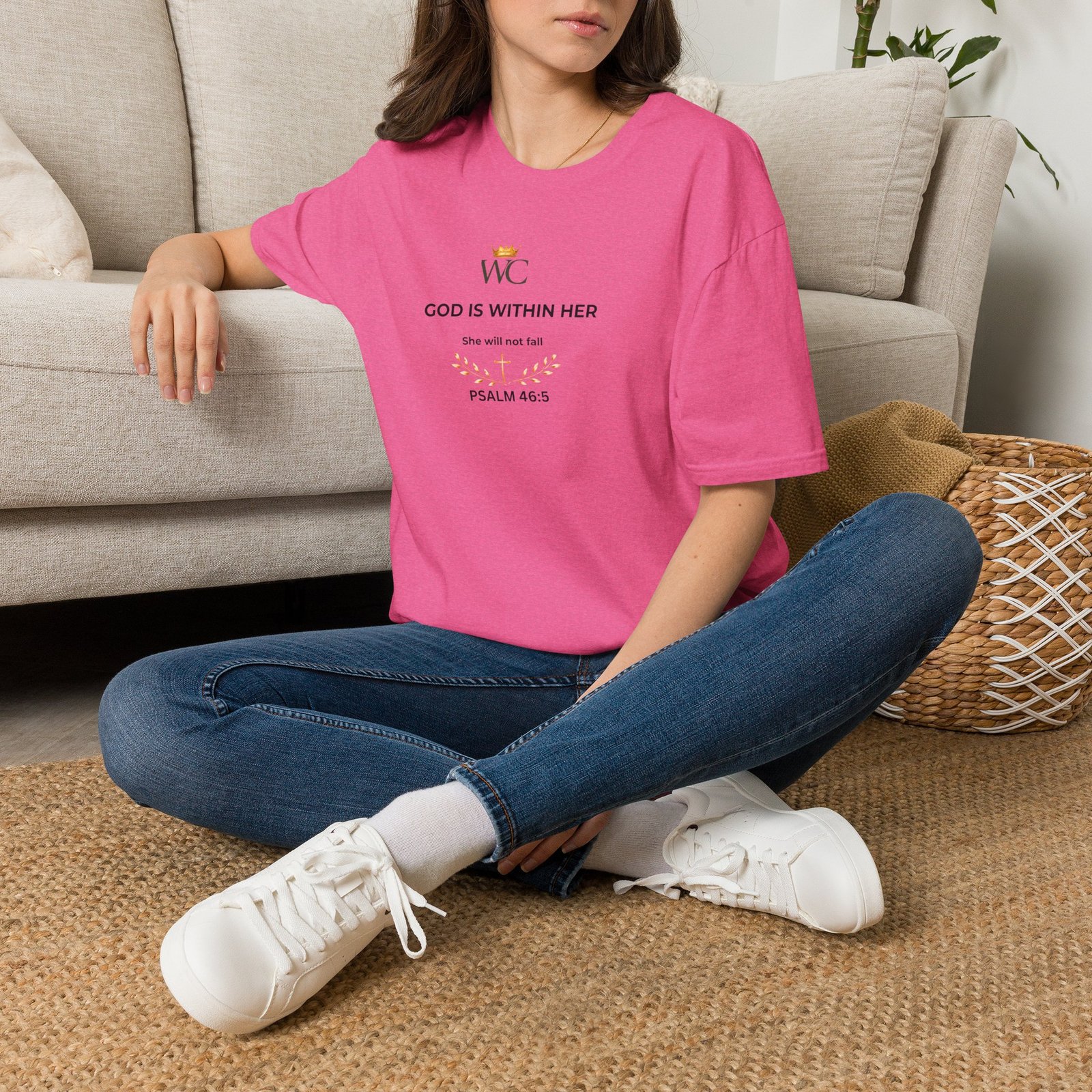 God Is Within Her Christian T-Shirt - Image 46