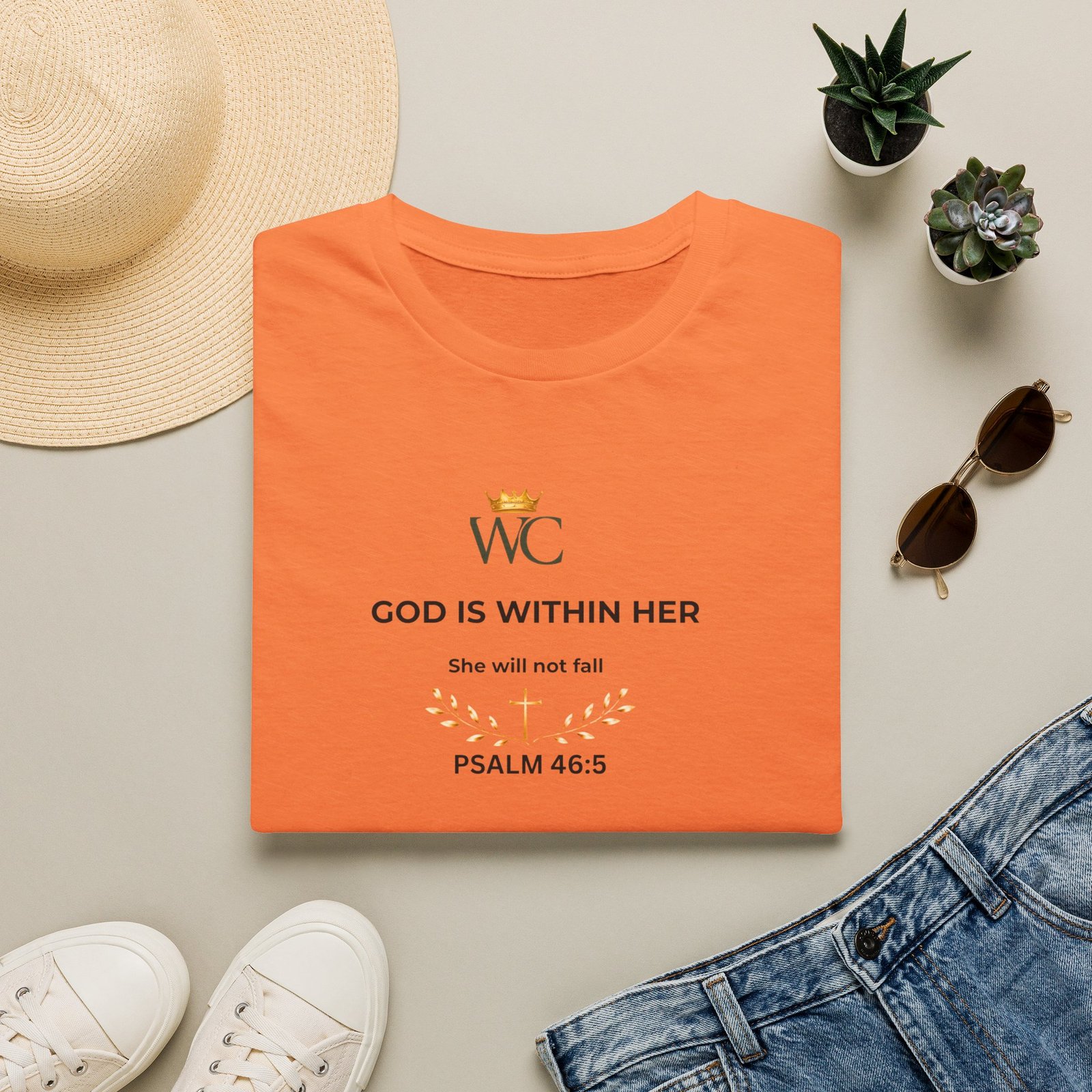 God Is Within Her Christian T-Shirt - Image 17