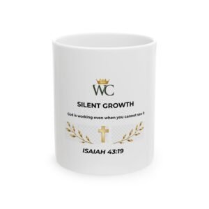 Silent Growth Christian Ceramic Mug