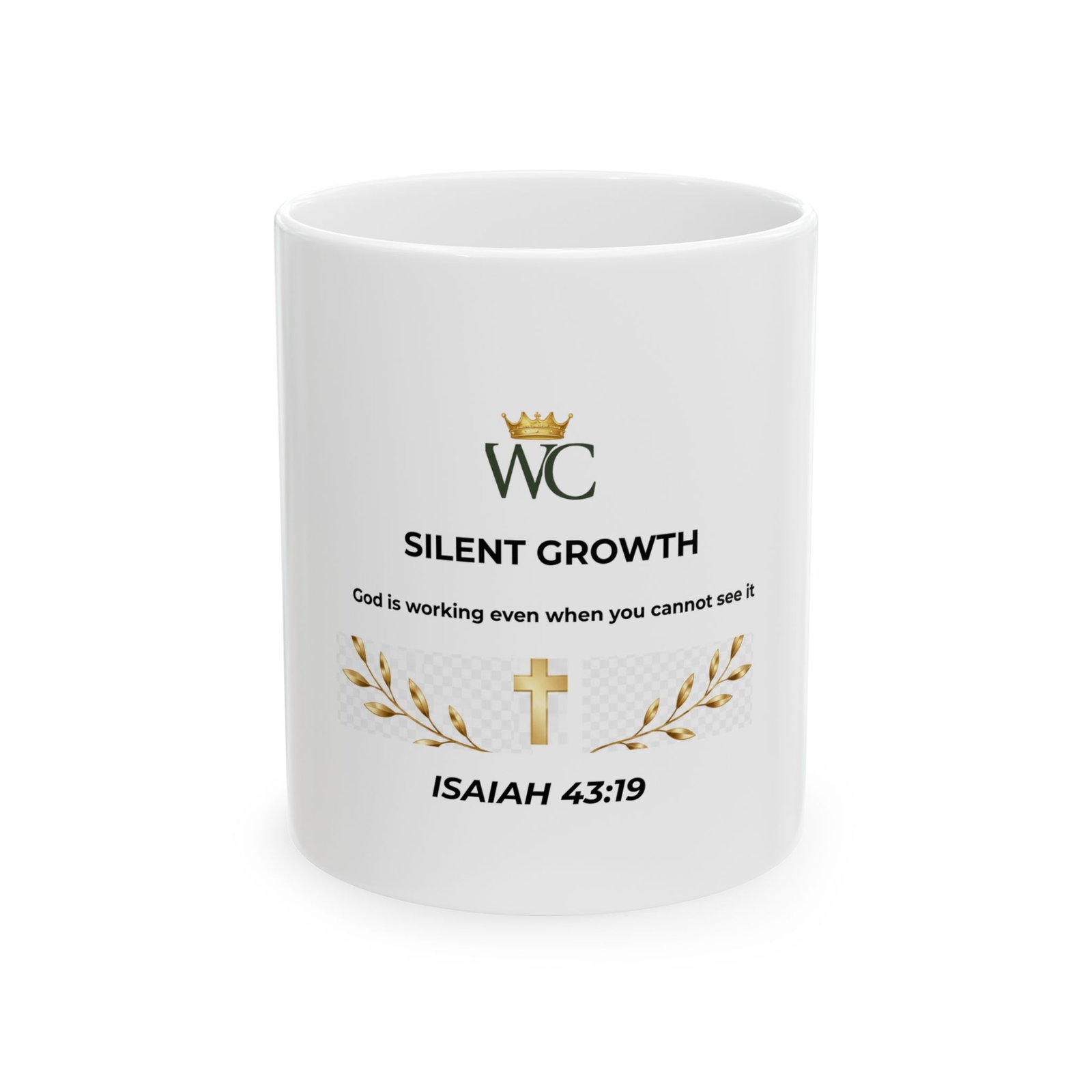 Silent Growth Christian Ceramic Mug