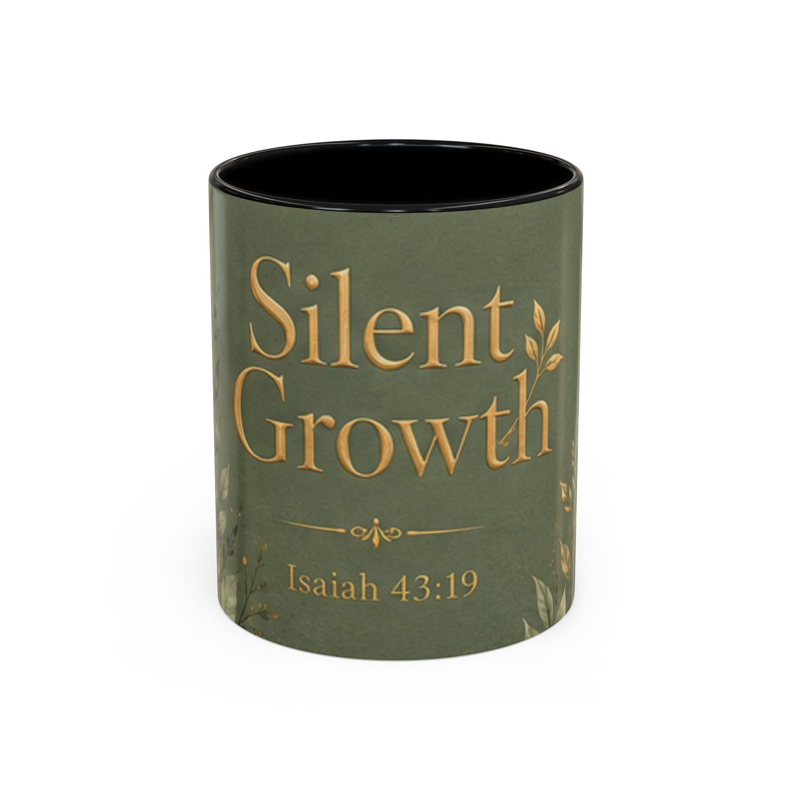 Silent Growth Scripture Accent Coffee Mug (11, 15oz) - Image 5
