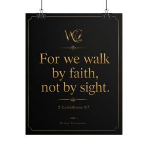 For we walk by faith, not by sight Rolled Posters