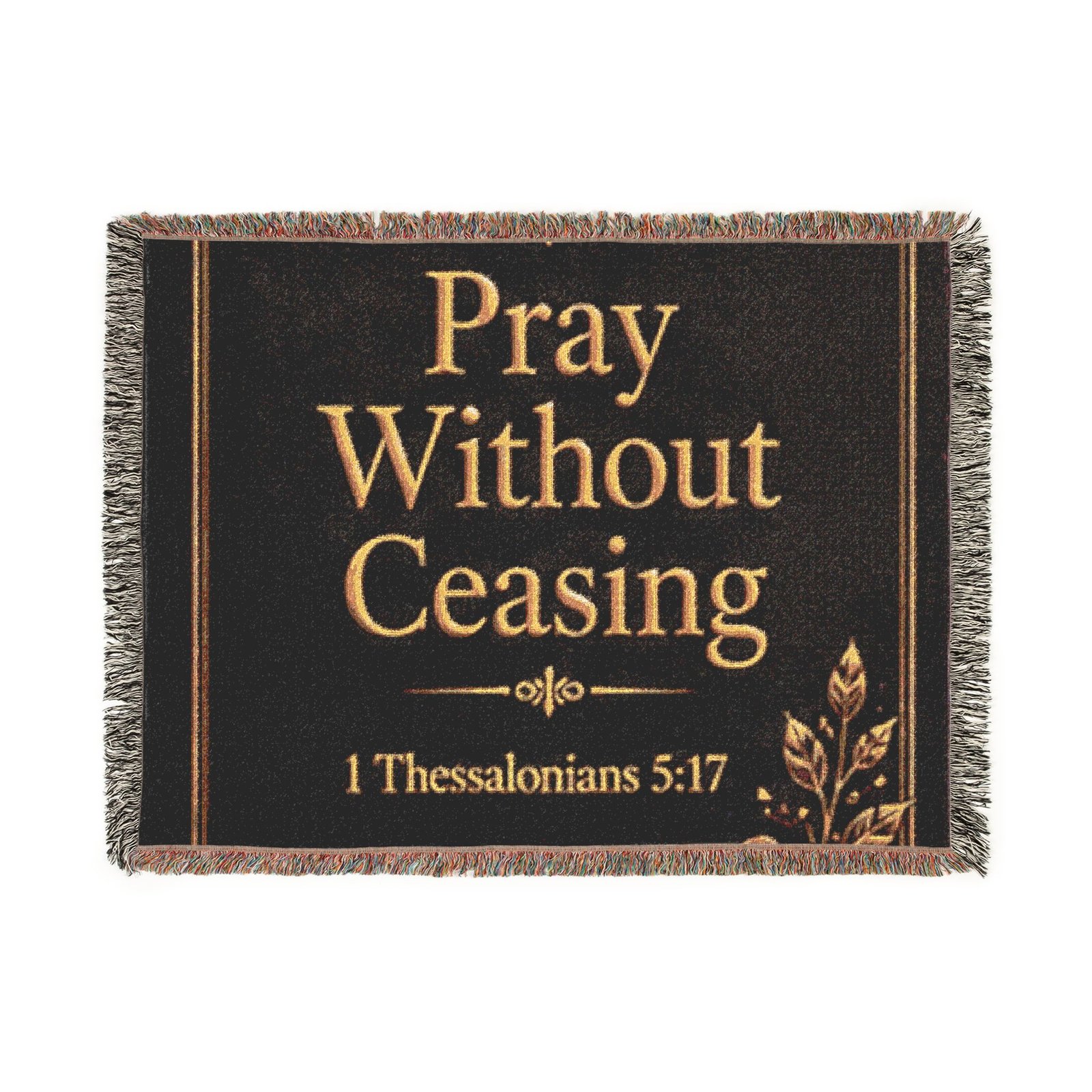 Pray Without Ceasing Woven Blanket - Image 12