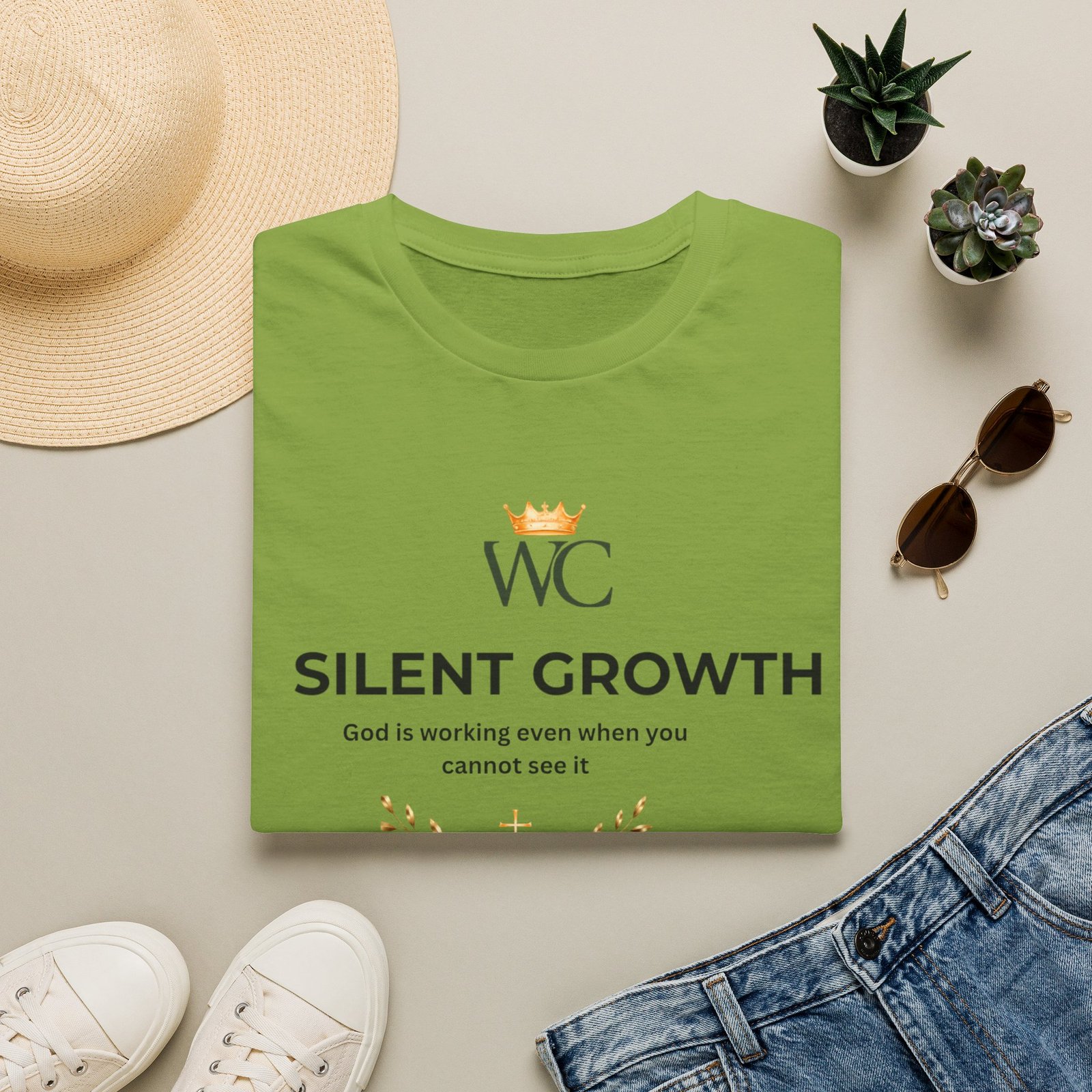Silent Growth Christian T-Shirt - Image 3