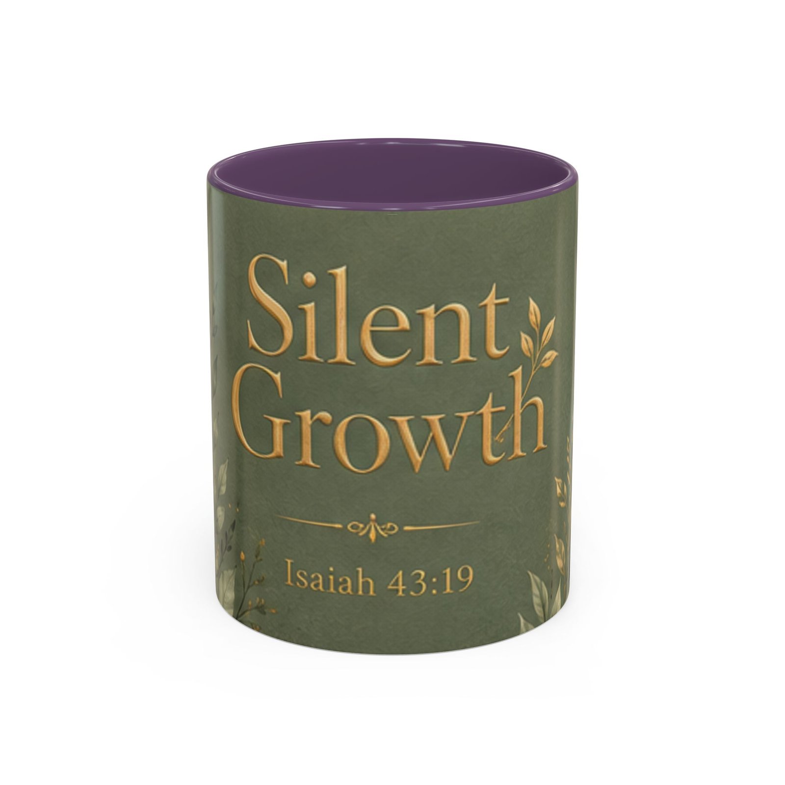 Silent Growth Scripture Accent Coffee Mug (11, 15oz) - Image 33