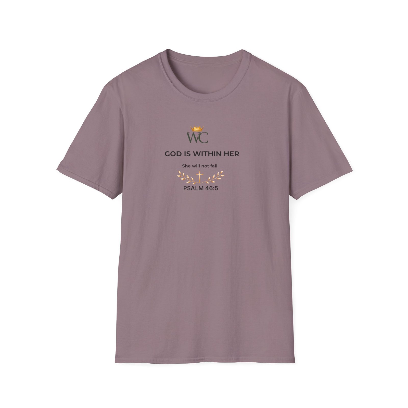 God Is Within Her Christian T-Shirt - Image 3