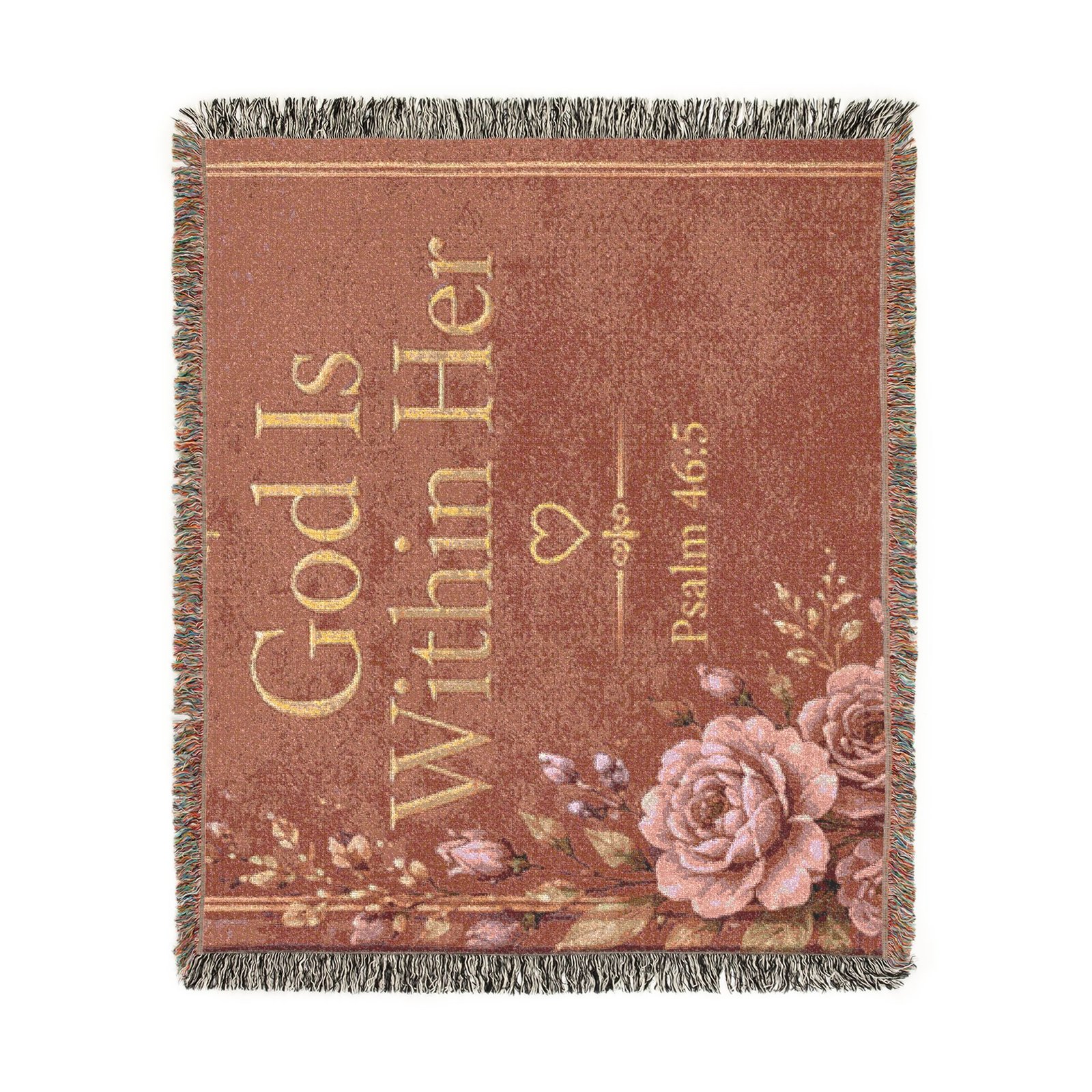 God Is Within Her Woven Blanket - Image 5